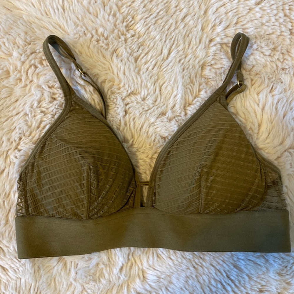 Madewell Lively Bralette Small Olive